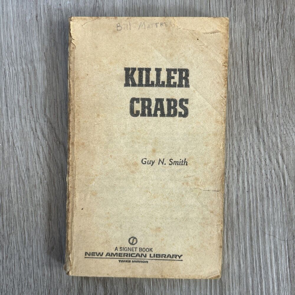 Killer Crabs Guy N. Smith Vintage Horror Paperback 1979 1st Ed Signet Paperback